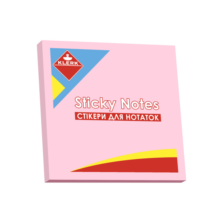 Паперовий блок для нотаток KLERK (KL21502) 75 г/м2, 76х76мм, 100 шт.